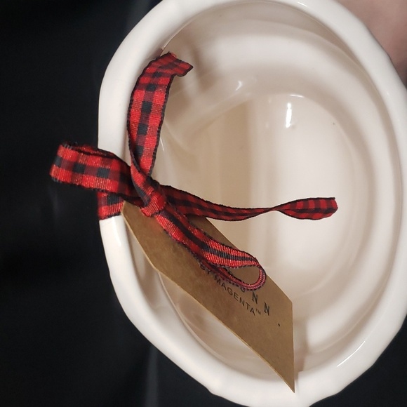 Rae Dunn NWT Red "HO HO HO" Large Ceramic Christmas Stocking - Picture 2 of 8